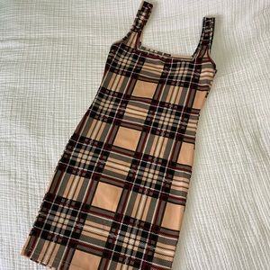 *Never Worn* SHEIN Plaid Mini Dress size S